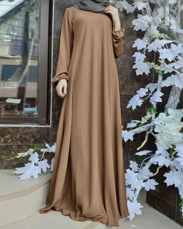 Abaya mariage élégante et confortable avec manches longues pour femme